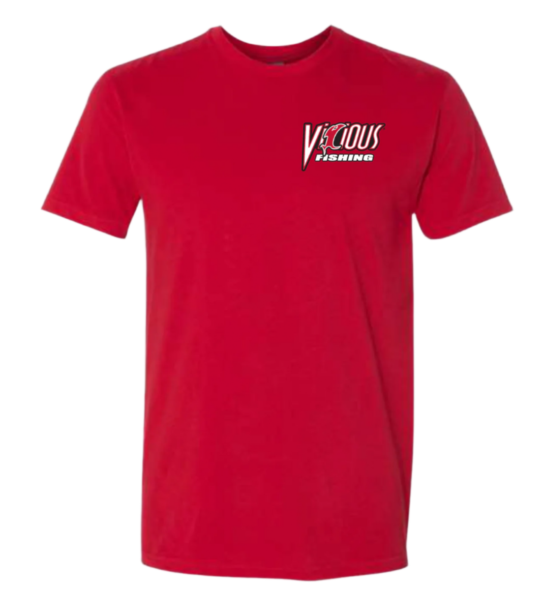 Vicious Classic "Get Vicious" Logo Tee - Premium Red - Keep Casting Fishing & Outdoors