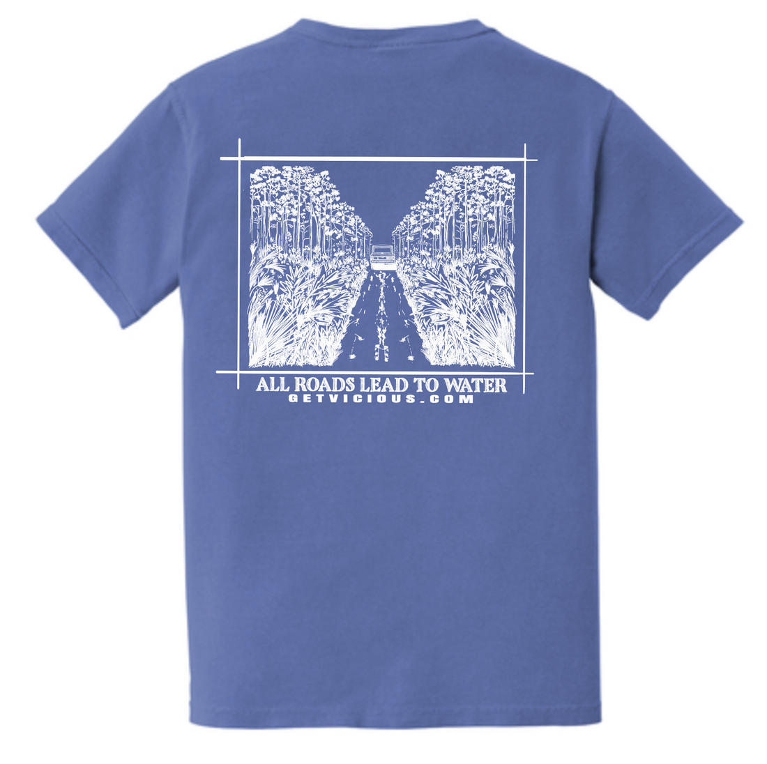 All Roads Lead to Water Tee - Keep Casting Fishing & Outdoors