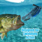 Reaction Tackle Lead Swim Jigs – Premium Weedless Bass Fishing Lures- 3 Pack - New