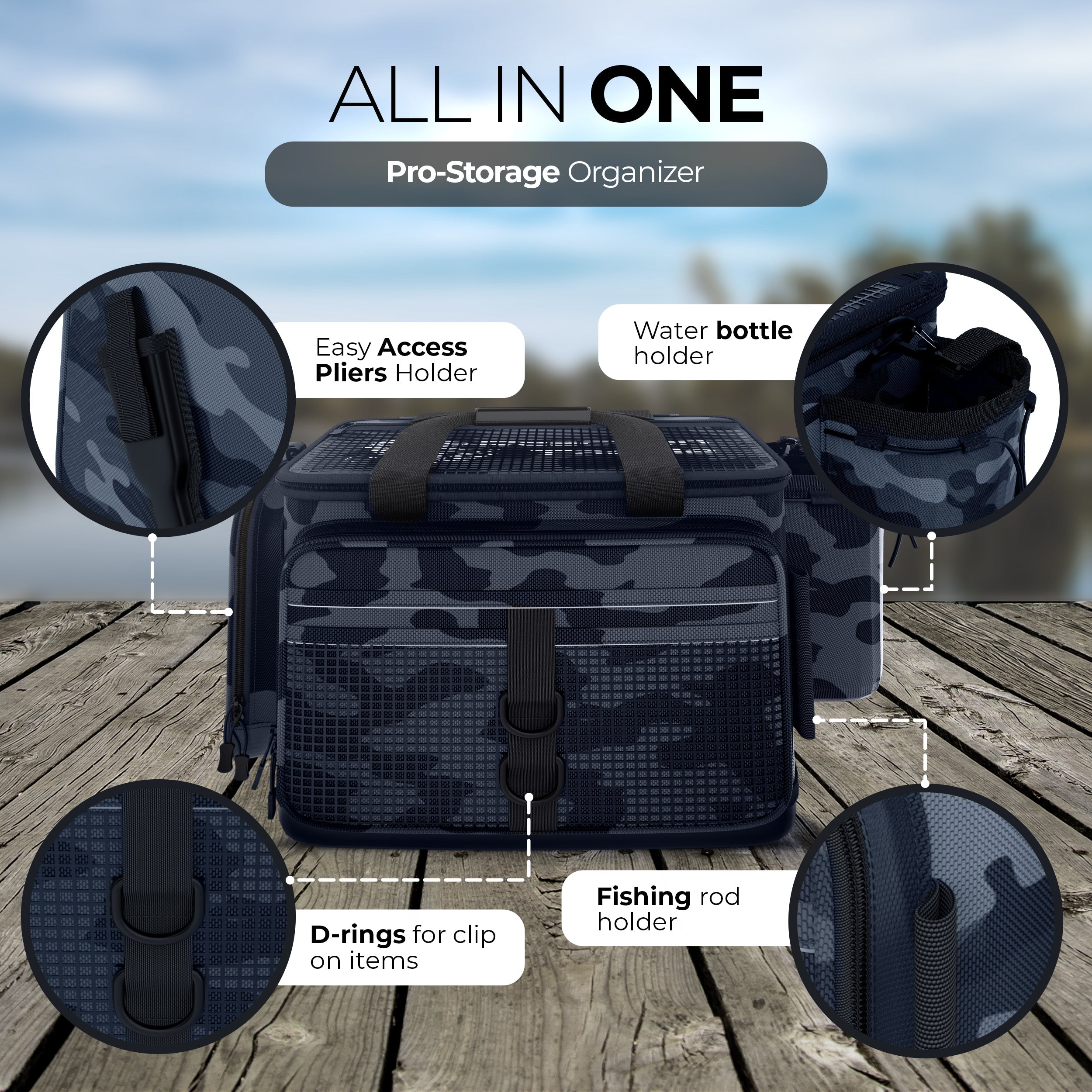 Reaction Tackle Camo Tackle Bag - Keep Casting Fishing & Outdoors