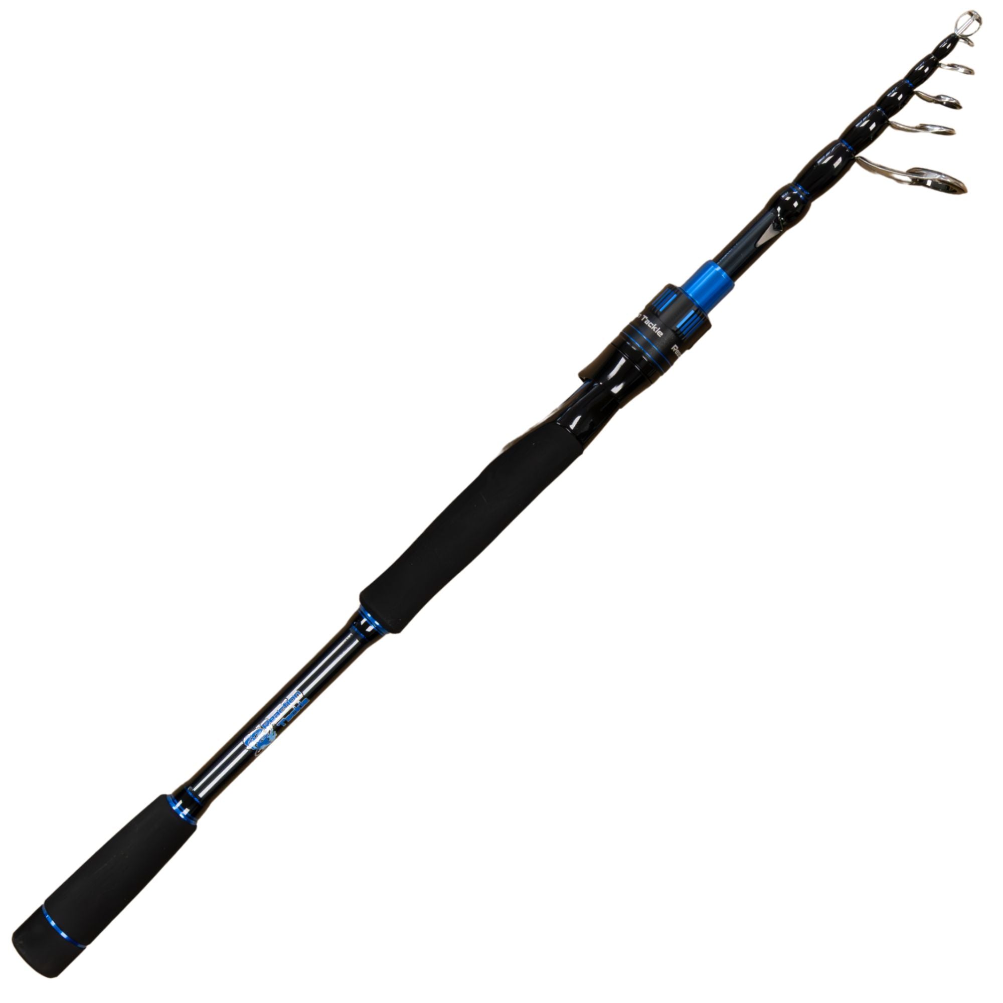 Reaction Tackle Telescopic Spinning Rod – Carbon Travel Fishing Rod – Collapsible Rod for Freshwater and Saltwater - NEW - Keep Casting Fishing & Outdoors