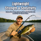 Reaction Tackle Telescopic Spinning Rod – Carbon Travel Fishing Rod – Collapsible Rod for Freshwater and Saltwater - NEW - Keep Casting Fishing & Outdoors