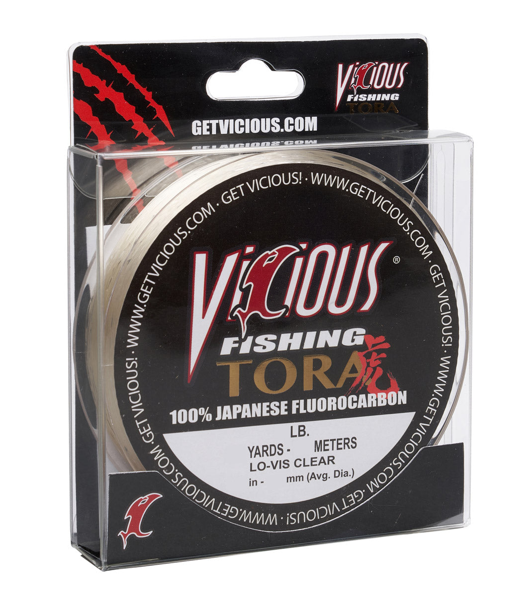 Vicious Tora 100% Japanese Fluorocarbon - 24 Lb Test - Keep Casting Fishing & Outdoors