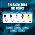 Reaction Tackle 97% Pure Tungsten Swimbait Jig with Realistic Fish Head- 5-PACK - New