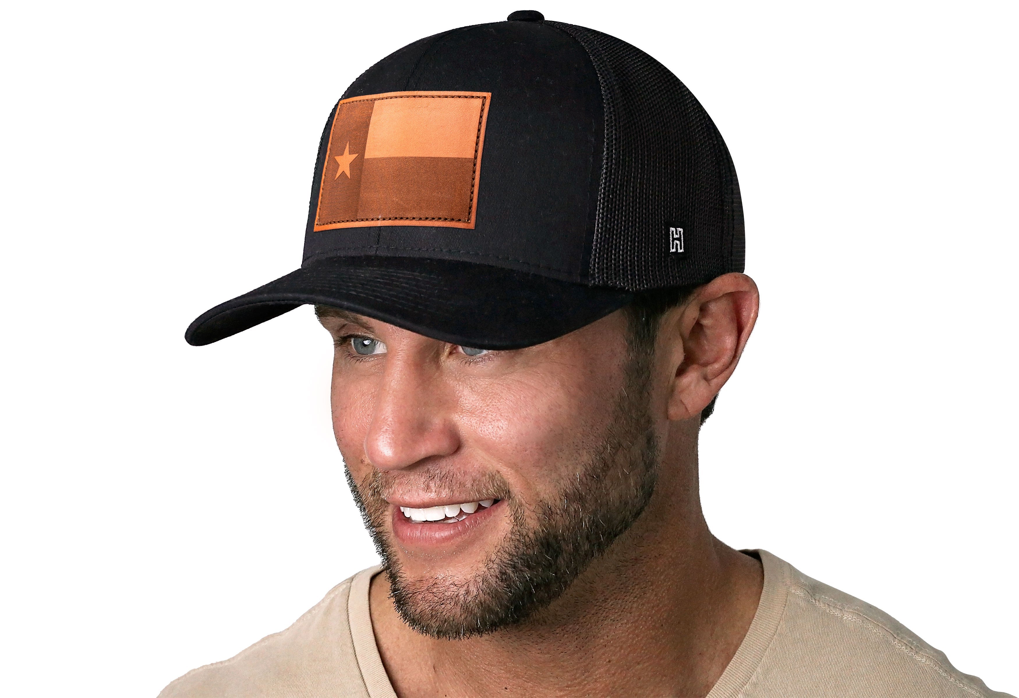 Haka Hat Texas Flag | Leather-Black