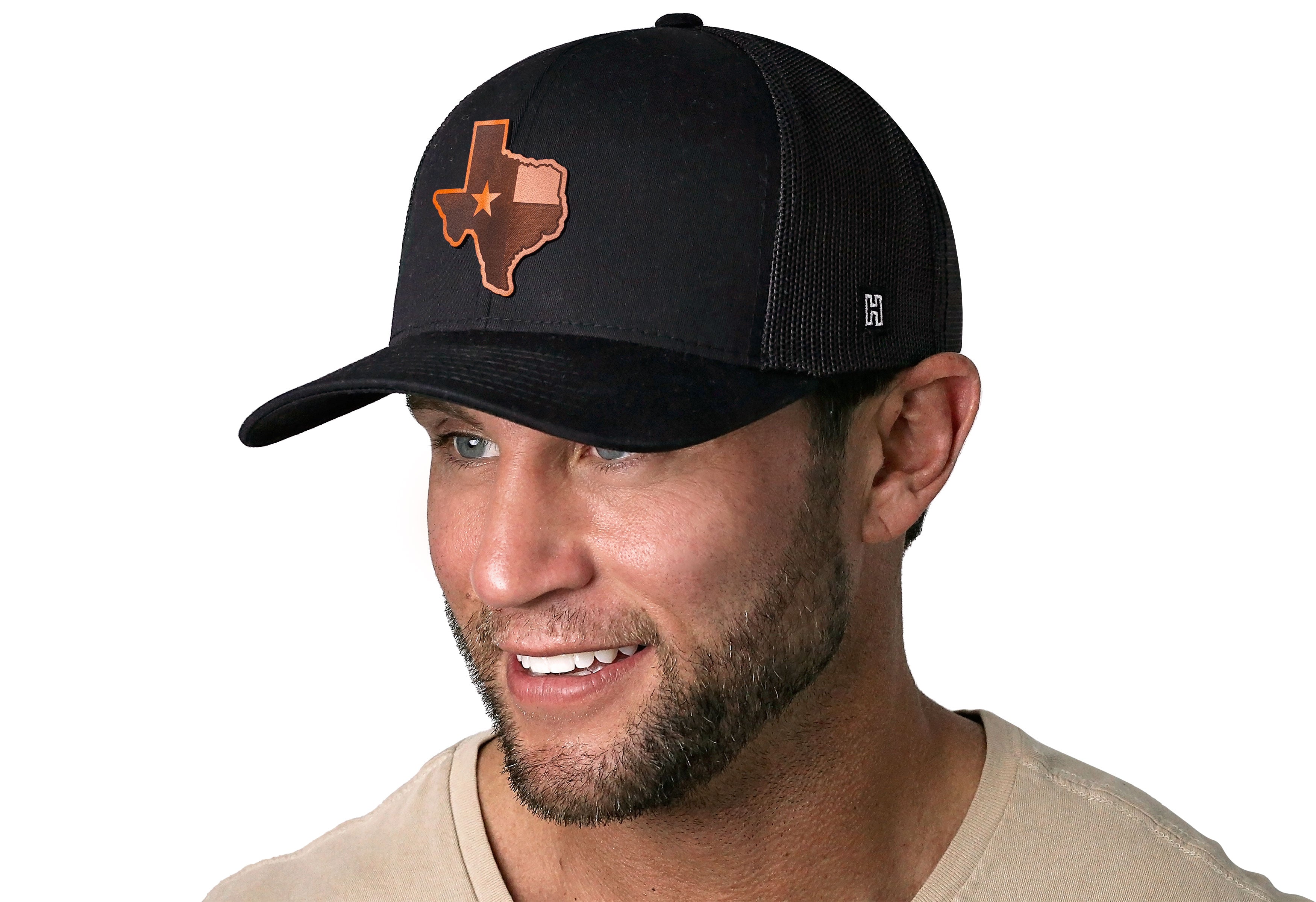 Haka Hat Texas Flag | Leather-Black