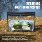 Reaction Tackle Clear Storage Bag Tackle Pak - Water-Resistant Plastic Storage - New - Keep Casting Fishing & Outdoors
