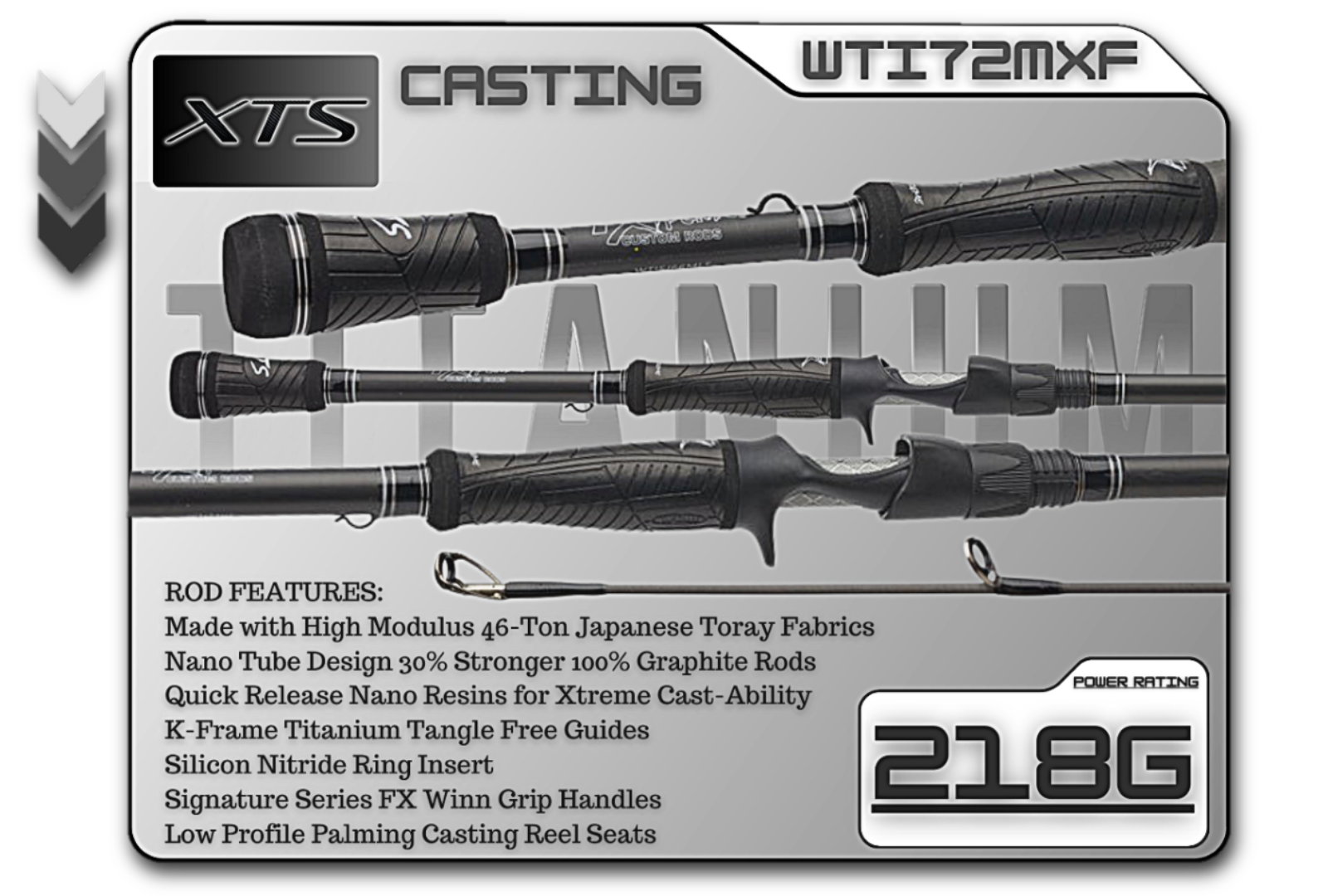 WTI72MXF  7'2" Medium Xtra Fast **TITANIUM SERIES** - Keep Casting Fishing & Outdoors