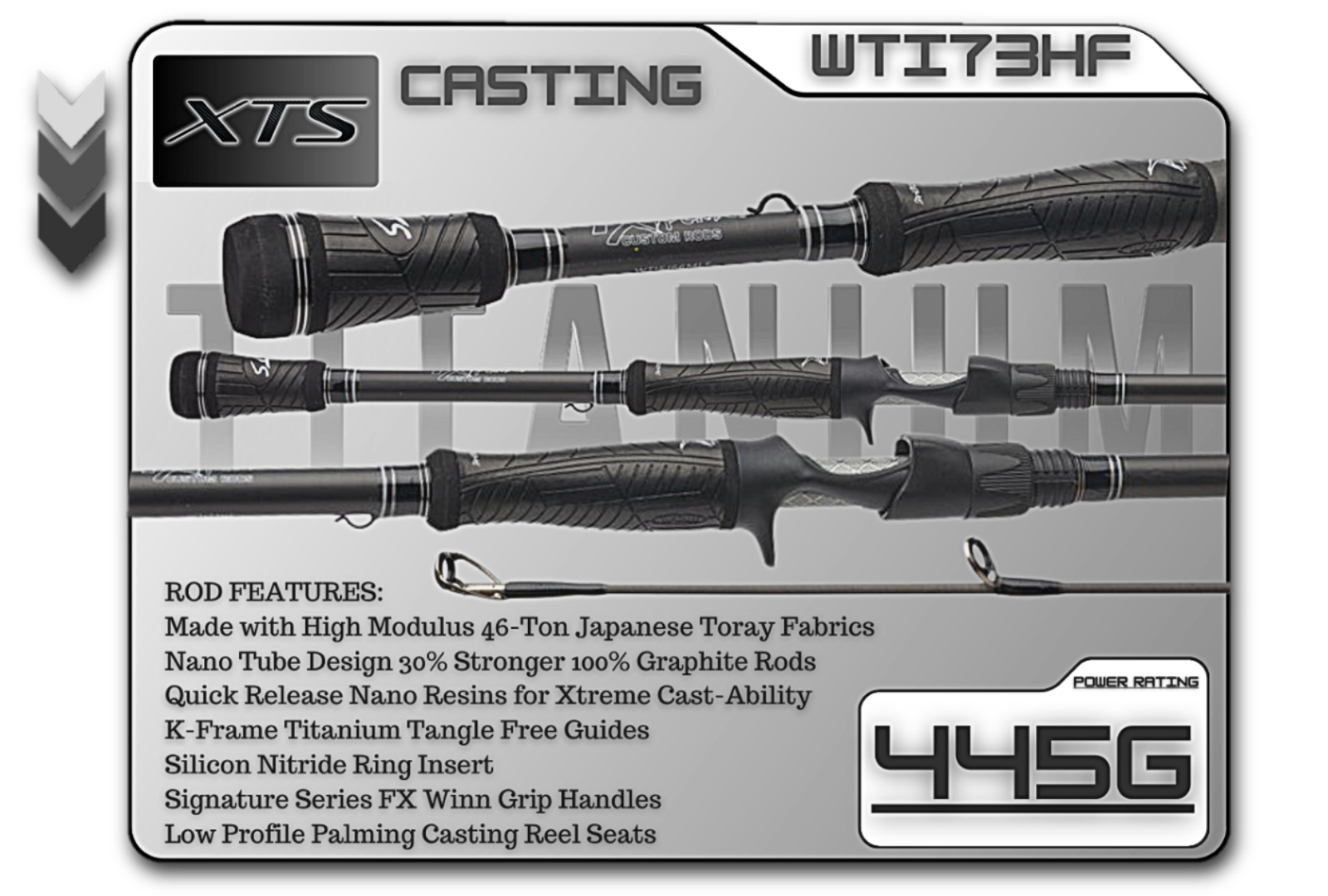 WTI73HF  7'3" Heavy Fast **TITANIUM SERIES** - Keep Casting Fishing & Outdoors