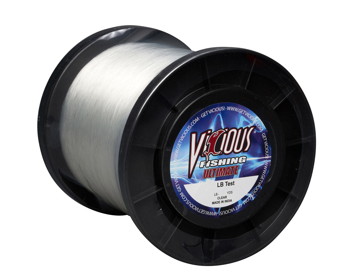 Vicious Ultimate Clear Mono - 12 Lb Test - Keep Casting Fishing & Outdoors