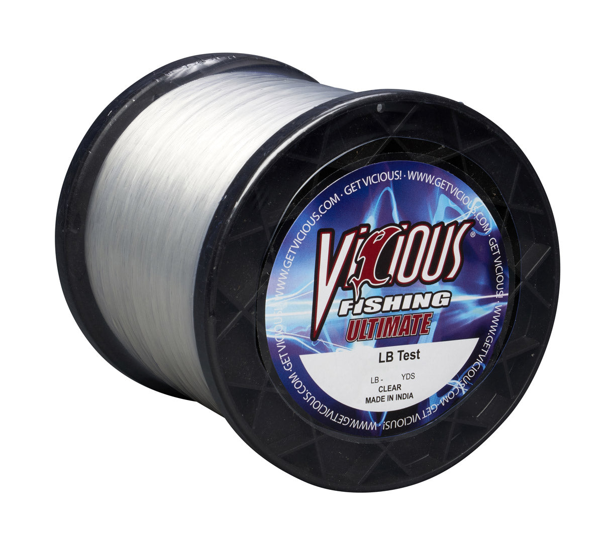 Vicious Ultimate Clear Mono - 12 Lb Test - Keep Casting Fishing & Outdoors