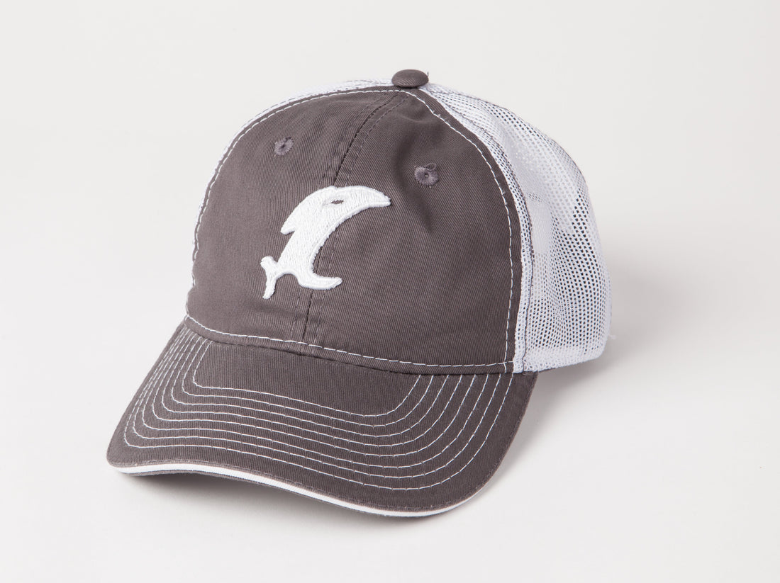 Classic Charcoal/White Adjustable Hat - Keep Casting Fishing & Outdoors