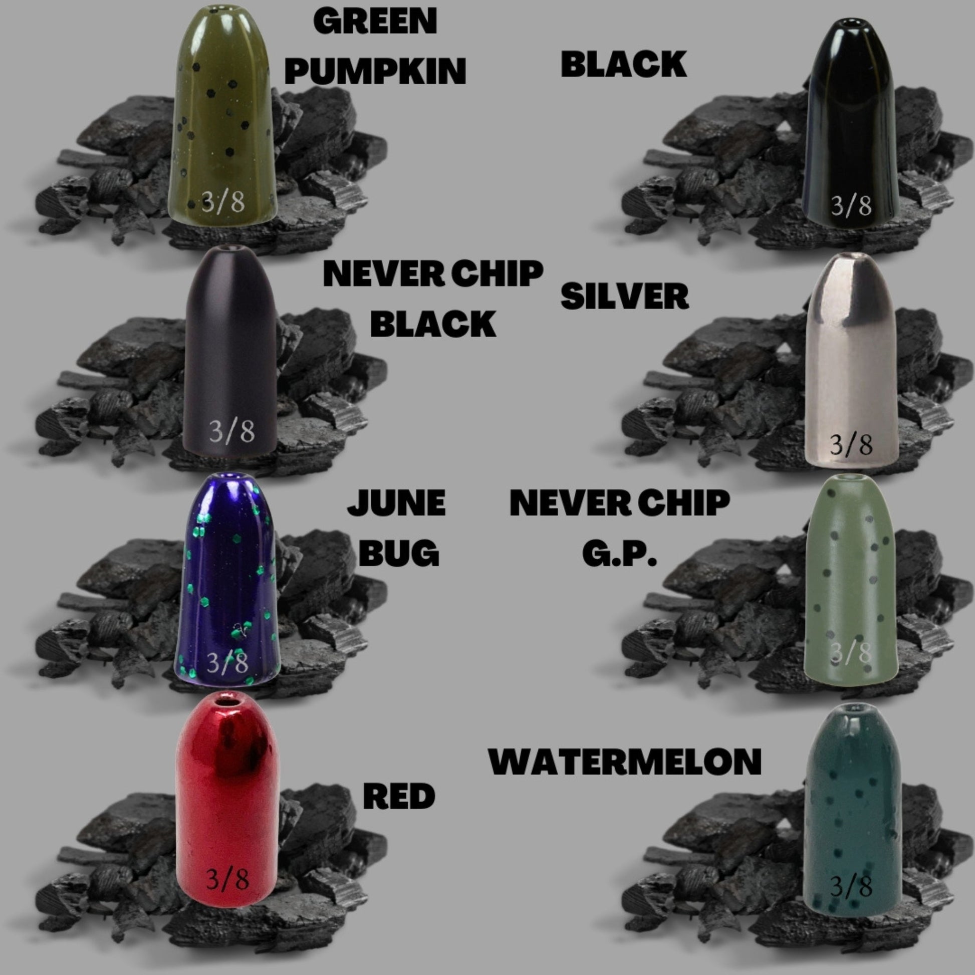 Reaction Tackle Tungsten Worm Weights / Bullet Shaped Sinkers - Keep Casting Fishing & Outdoors
