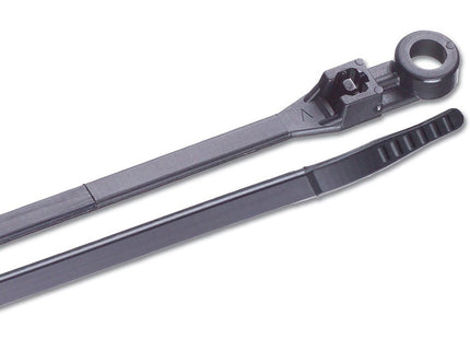 Ancor 6" UV Black Mounting Cable Zip Ties - 100 Pack - Keep Casting Fishing & Outdoors