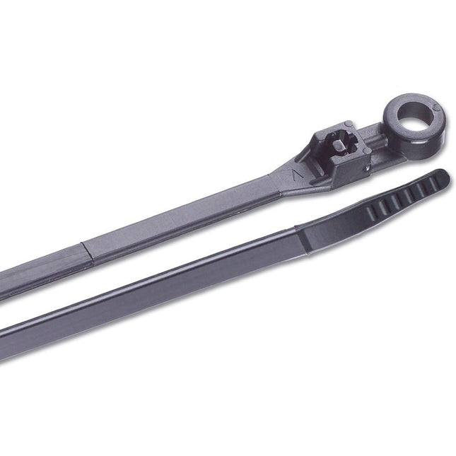 Ancor 6" UV Black Mounting Cable Zip Ties - 100 Pack - Keep Casting Fishing & Outdoors