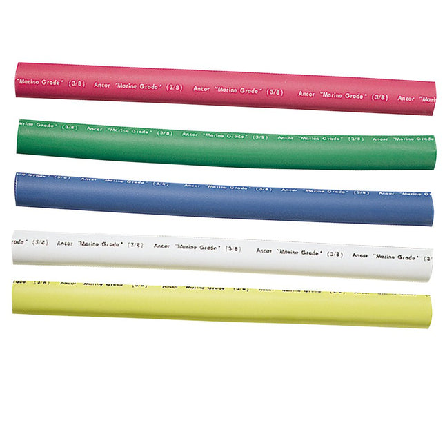 Ancor Adhesive Lined Heat Shrink Tubing - 5 - Pack, 6", 12 to 8 AWG, Assorted Colors - Keep Casting Fishing & Outdoors