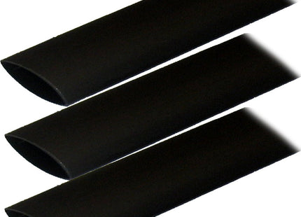Ancor Adhesive Lined Heat Shrink Tubing (ALT) - 1" x 3" - 3 - Pack - Black - Keep Casting Fishing & Outdoors
