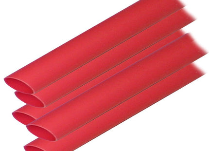Ancor Adhesive Lined Heat Shrink Tubing (ALT) - 1/2" x 12" - 5 - Pack - Red - Keep Casting Fishing & Outdoors