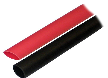 Ancor Adhesive Lined Heat Shrink Tubing (ALT) - 1/2" x 3" - 2 - Pack - Black/Red - Keep Casting Fishing & Outdoors