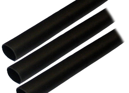 Ancor Adhesive Lined Heat Shrink Tubing (ALT) - 1/2" x 3" - 3 - Pack - Black - Keep Casting Fishing & Outdoors