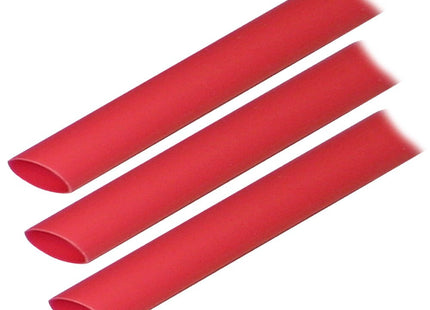 Ancor Adhesive Lined Heat Shrink Tubing (ALT) - 1/2" x 3" - 3 - Pack - Red - Keep Casting Fishing & Outdoors
