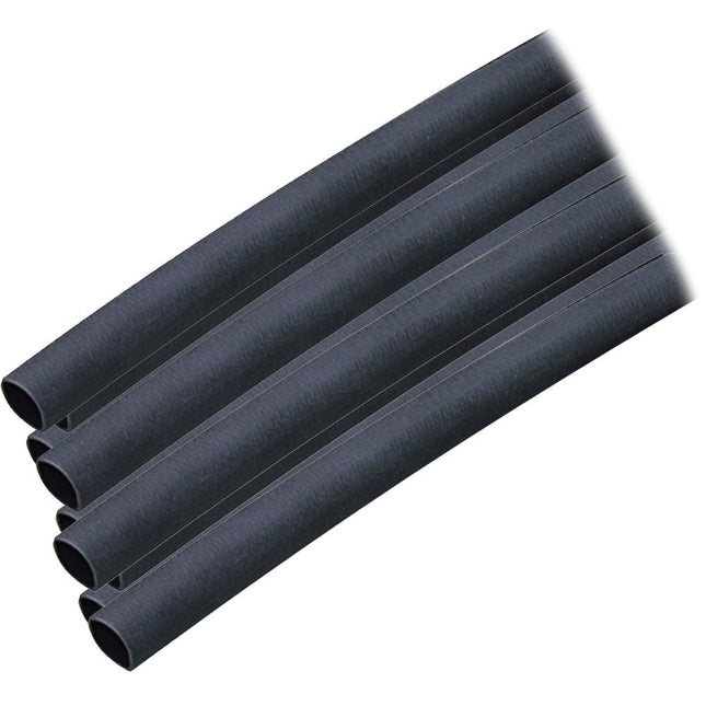 Ancor Adhesive Lined Heat Shrink Tubing (ALT) - 1/4" x 12" - 10 - Pack - Black - Keep Casting Fishing & Outdoors