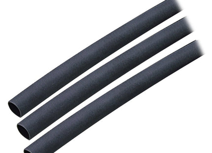 Ancor Adhesive Lined Heat Shrink Tubing (ALT) - 1/4" x 3" - 3 - Pack - Black - Keep Casting Fishing & Outdoors