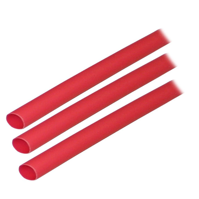 Ancor Adhesive Lined Heat Shrink Tubing (ALT) - 1/4" x 3" - 3 - Pack - Red - Keep Casting Fishing & Outdoors