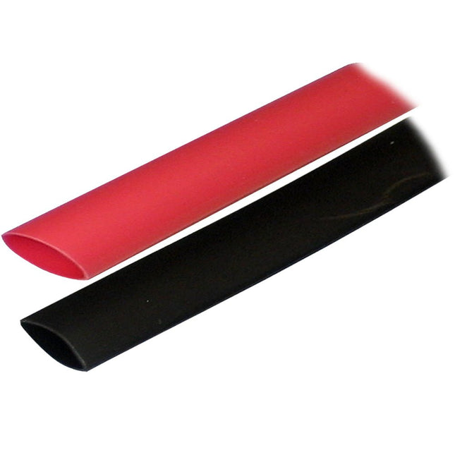 Ancor Adhesive Lined Heat Shrink Tubing (ALT) - 3/4" x 3" - 2 - Pack - Black/Red - Keep Casting Fishing & Outdoors