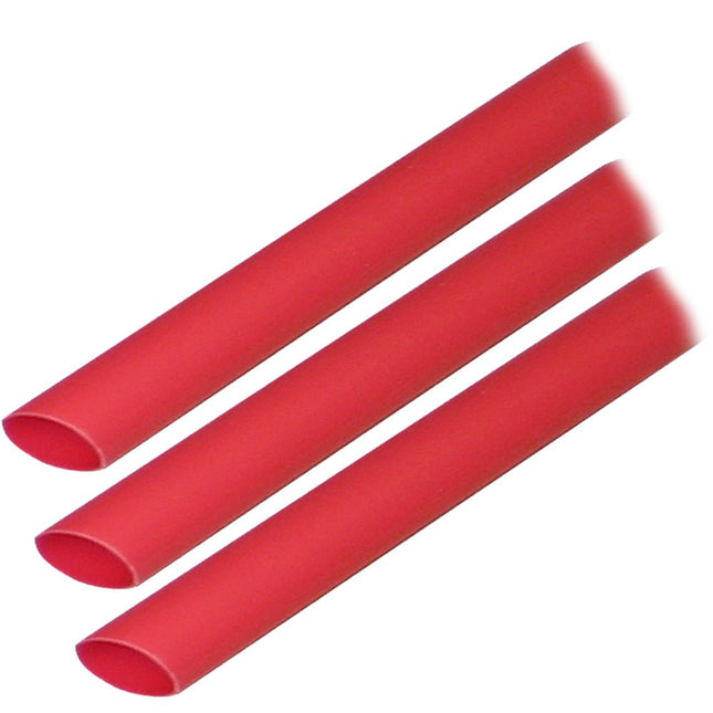 Ancor Adhesive Lined Heat Shrink Tubing (ALT) - 3/8" x 3" - 3 - Pack - Red - Keep Casting Fishing & Outdoors