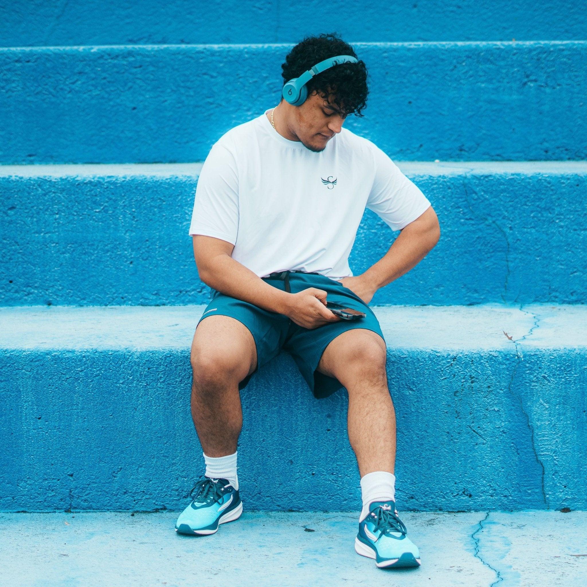 APUS Blue Men Running Shoe - Keep Casting Fishing & Outdoors