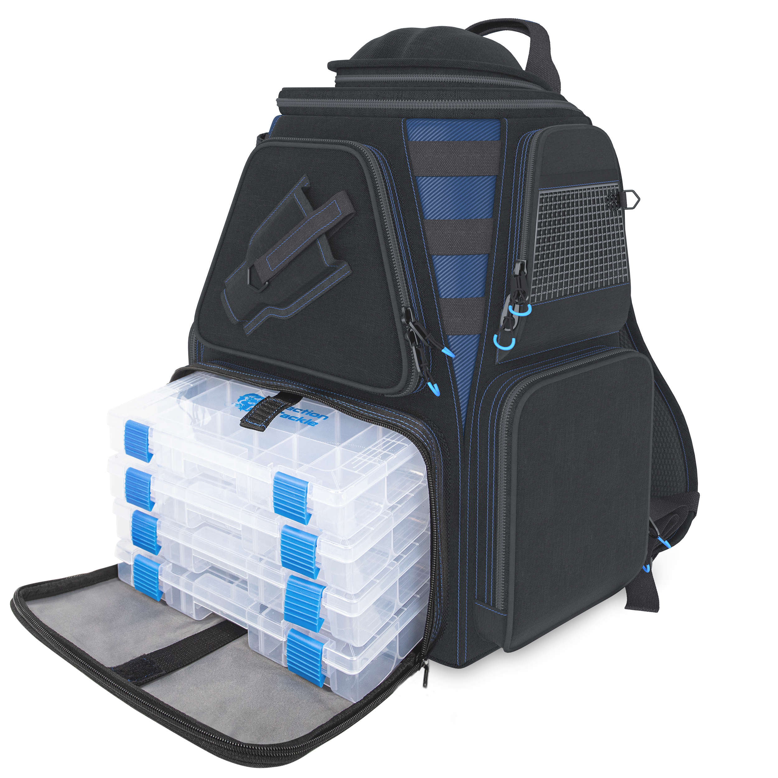 Reaction Tackle Fishing Tackle Backpack- Trays included - Keep Casting Fishing & Outdoors