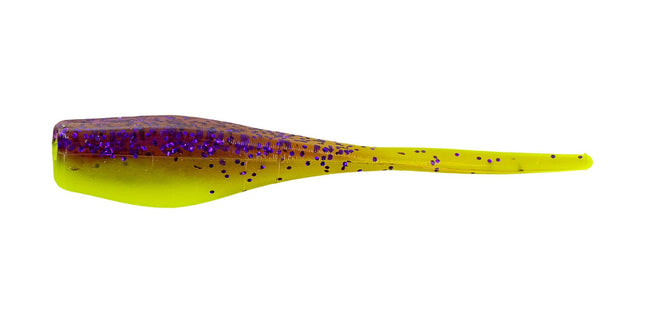 Big Bite Crappie Minnr 2in 10ct Purple Glitter/Opaque Chart - Keep Casting Fishing & Outdoors
