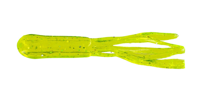 Big Bite Crappie Tubes 1.5in 10ct Chartreuse Sparkle - Keep Casting Fishing & Outdoors