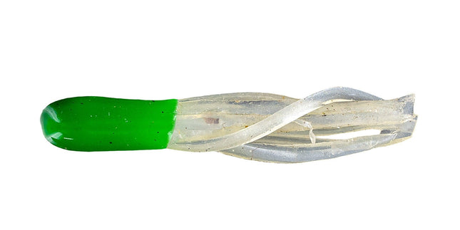Big Bite Crappie Tubes 1.5in 10ct Green/Pearl - Keep Casting Fishing & Outdoors