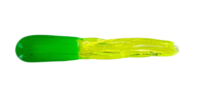 Big Bite Crappie Tubes 1.5in 10ct Lime/Chartreuse - Keep Casting Fishing & Outdoors