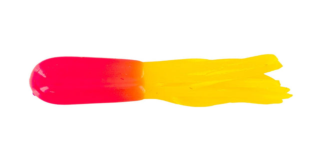 Big Bite Crappie Tubes 1.5in 10ct Pink/Yellow - Keep Casting Fishing & Outdoors