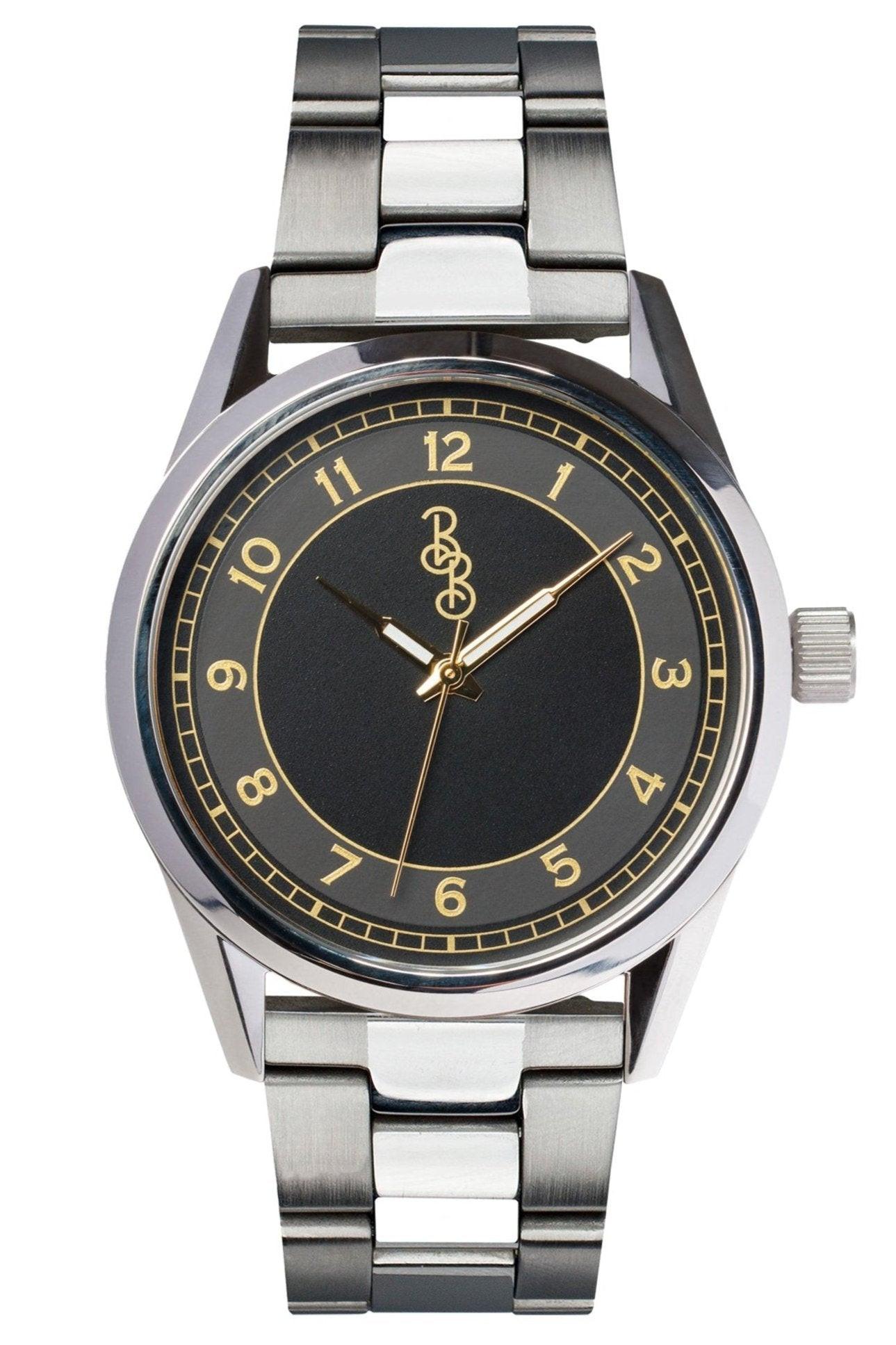 Black and Gold Classic Watch - Keep Casting Fishing & Outdoors