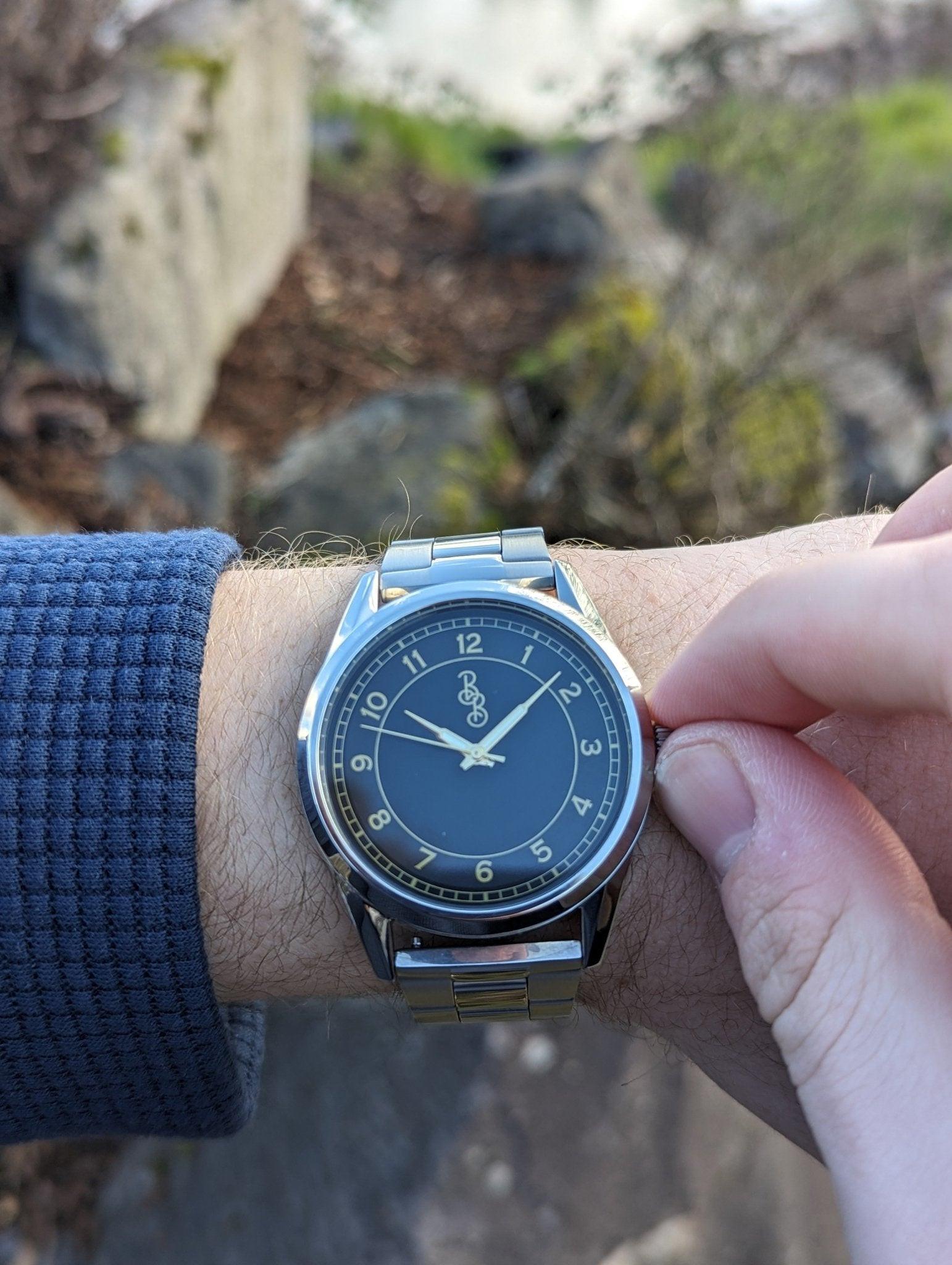 Black and Gold Classic Watch - Keep Casting Fishing & Outdoors