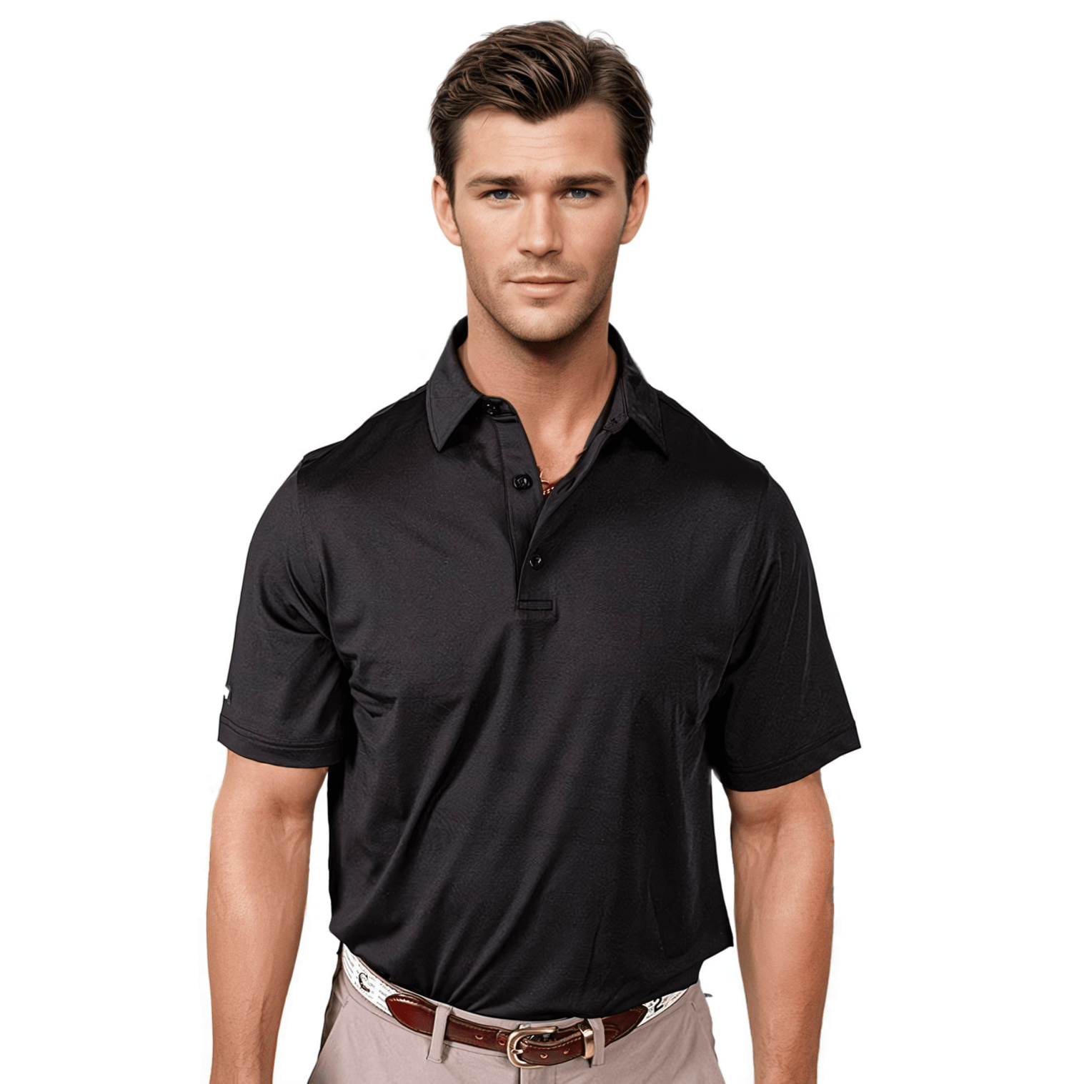 Black Men's Polo