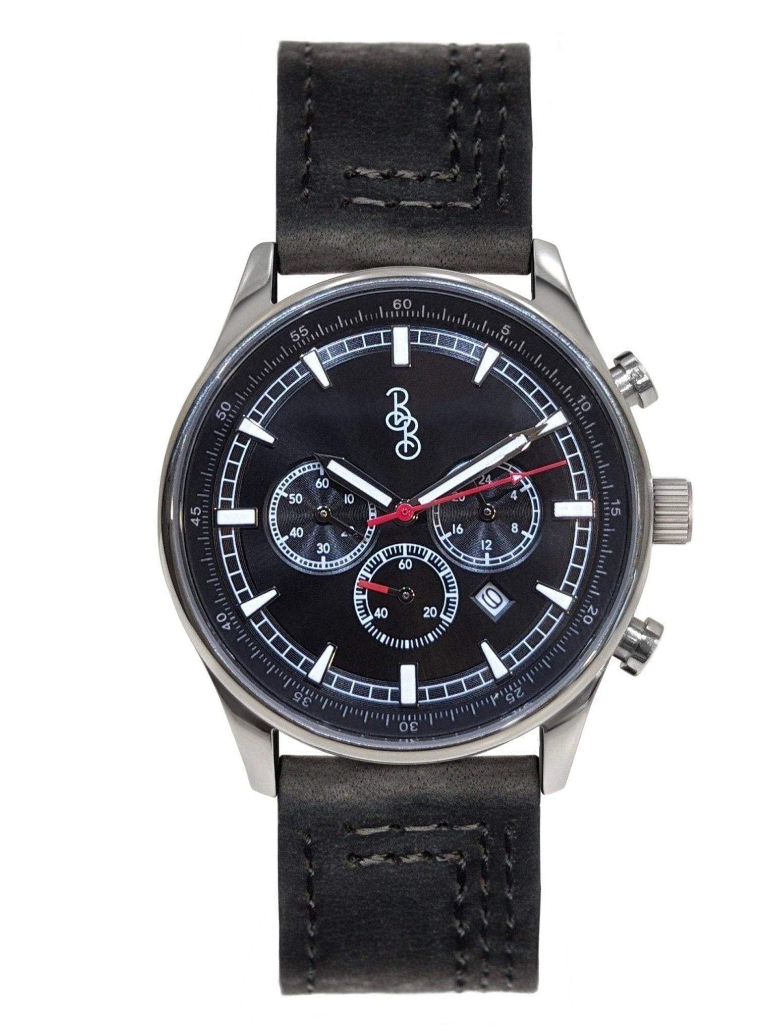 Black Sport Chronograph - Keep Casting Fishing & Outdoors