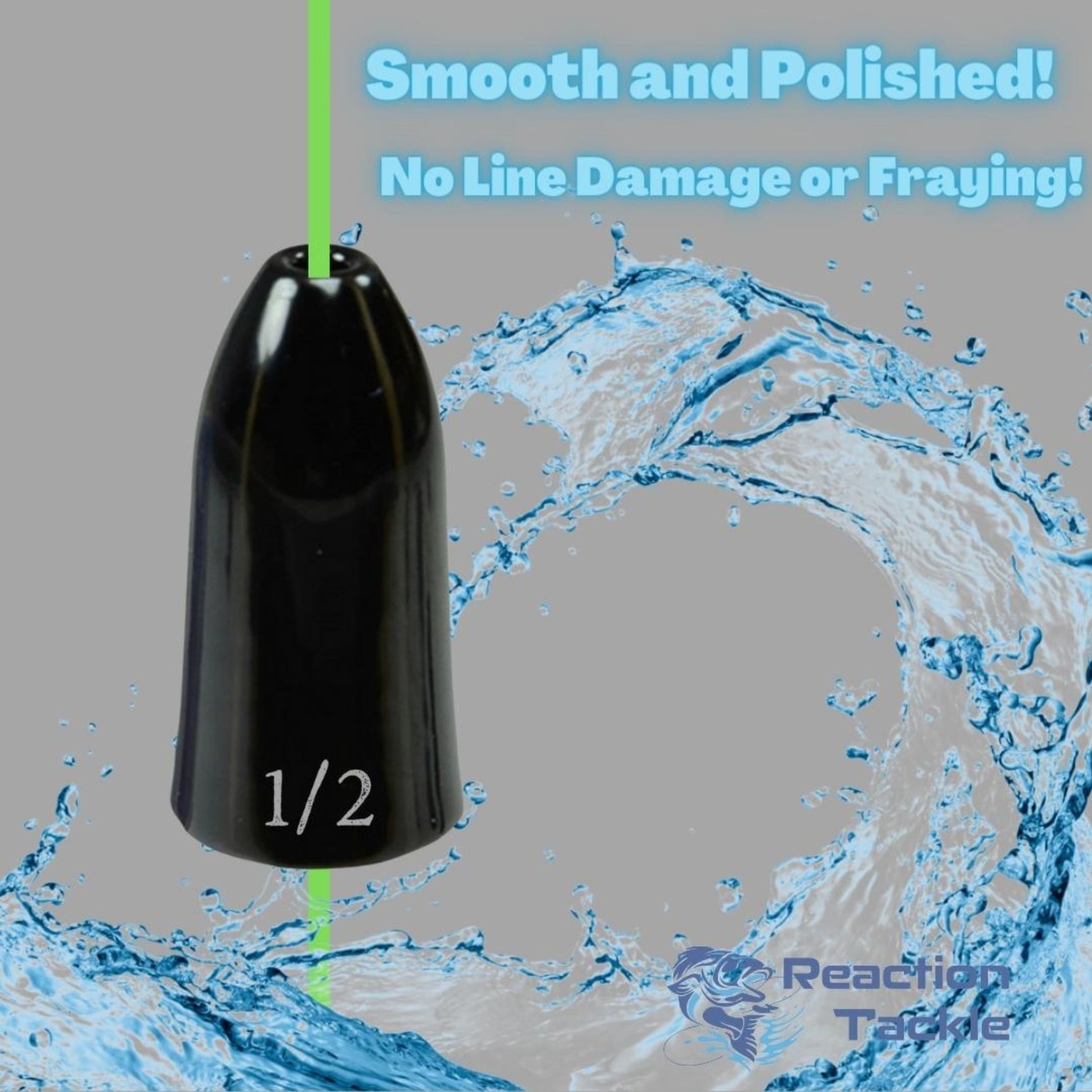 Reaction Tackle Tungsten Worm Weights / Bullet Shaped Sinkers - Keep Casting Fishing & Outdoors