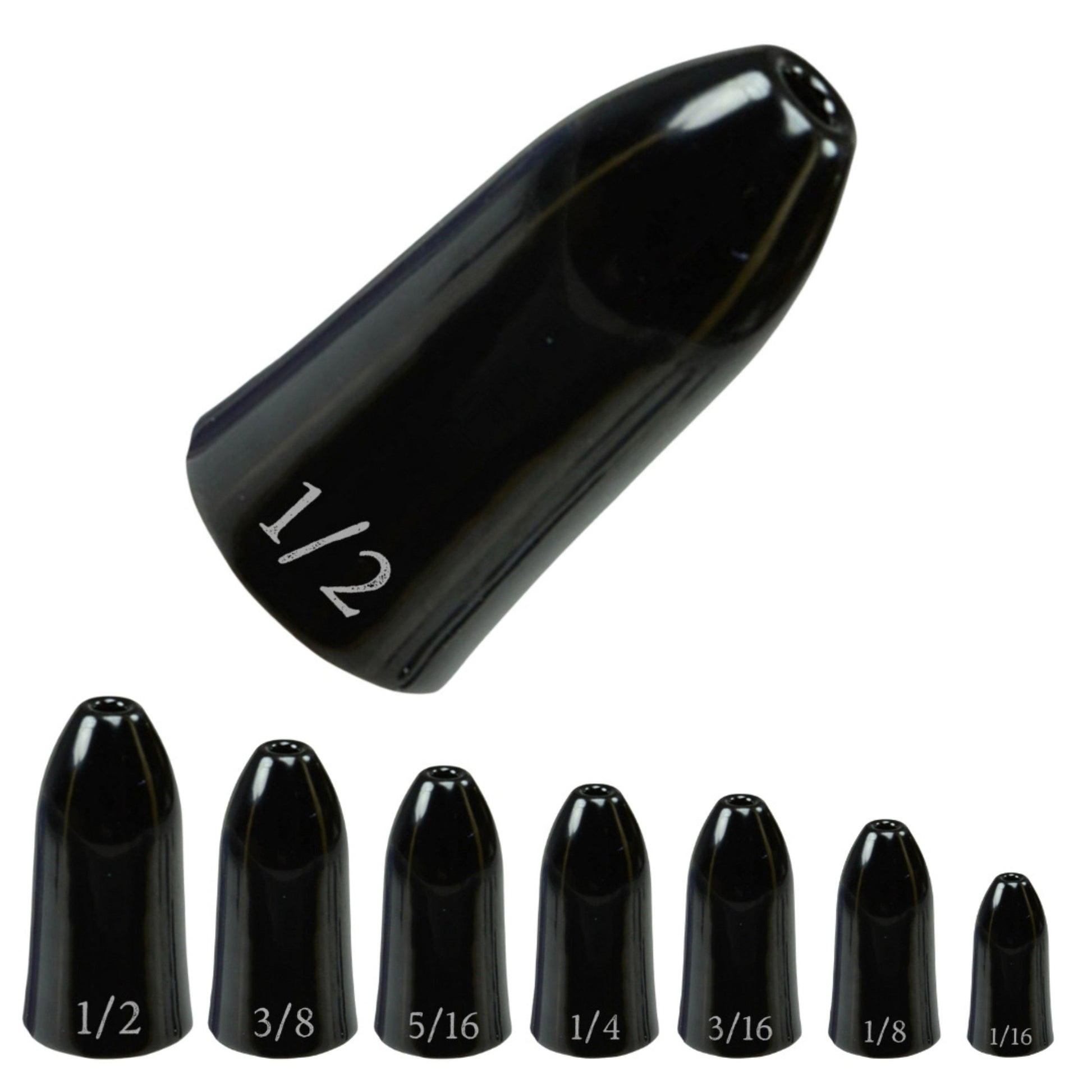 Reaction Tackle Tungsten Worm Weights / Bullet Shaped Sinkers - Keep Casting Fishing & Outdoors