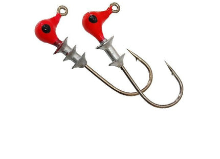 Bobby Garland Docktr Shooter Head 1/24 Red 10ct Jig - Keep Casting Fishing & Outdoors