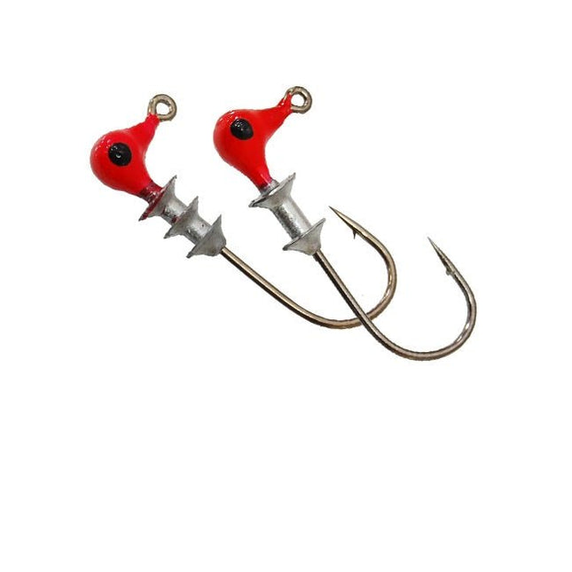 Bobby Garland Dockt'r Shooter Head Jighead 1/32 10ct Red - Keep Casting Fishing & Outdoors