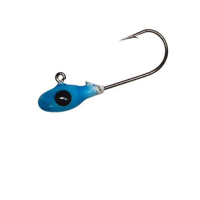 Bobby Garland Mo Glo Jig Head 1/8oz 10ct Blue Glo - Keep Casting Fishing & Outdoors