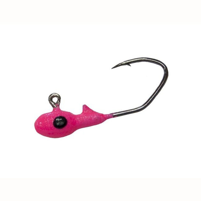 Bobby Garland Overbite Sickle Jig Head 1/32oz 10ct Pink - Keep Casting Fishing & Outdoors