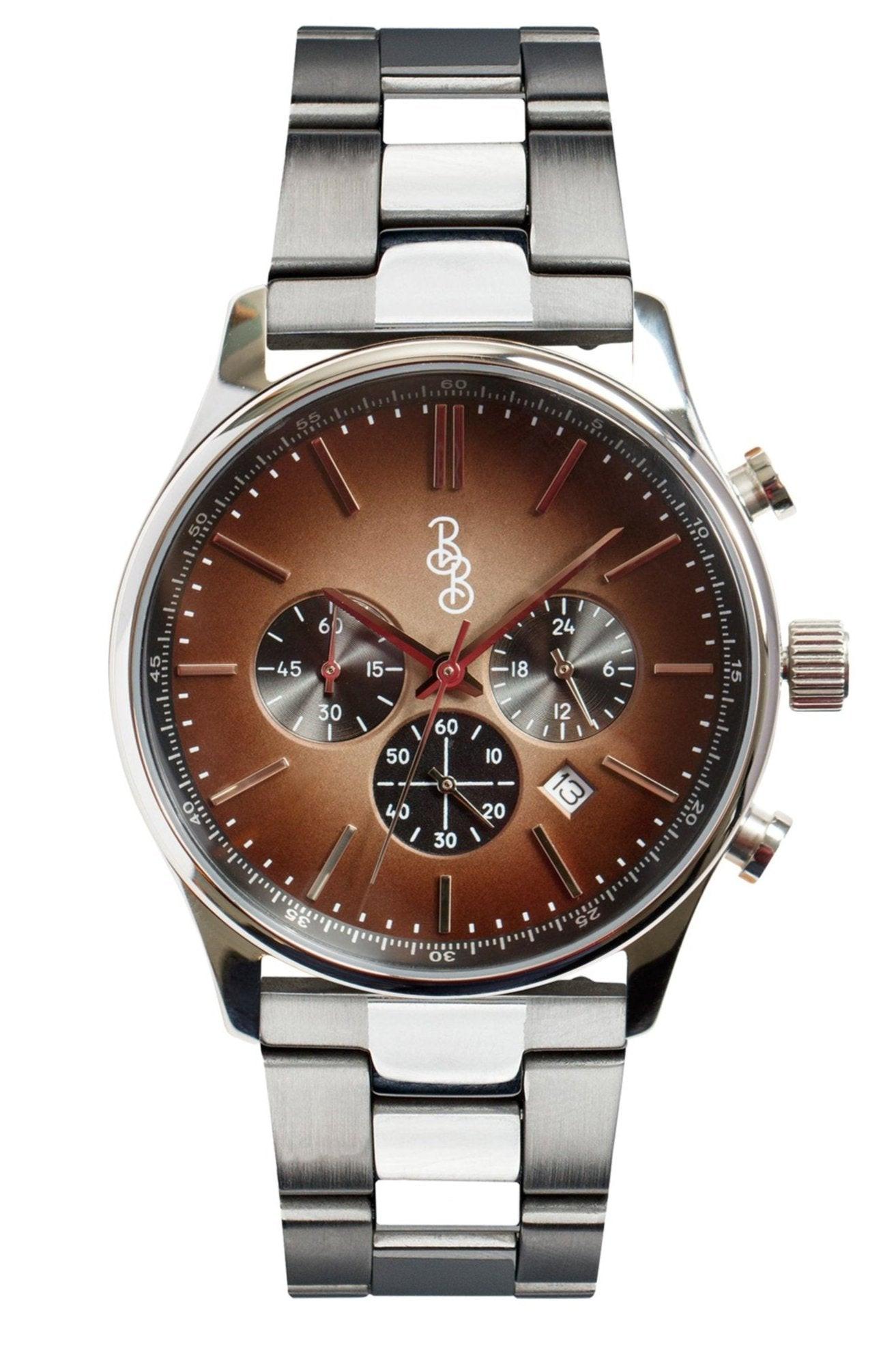 Brown Retro Chronograph - Keep Casting Fishing & Outdoors