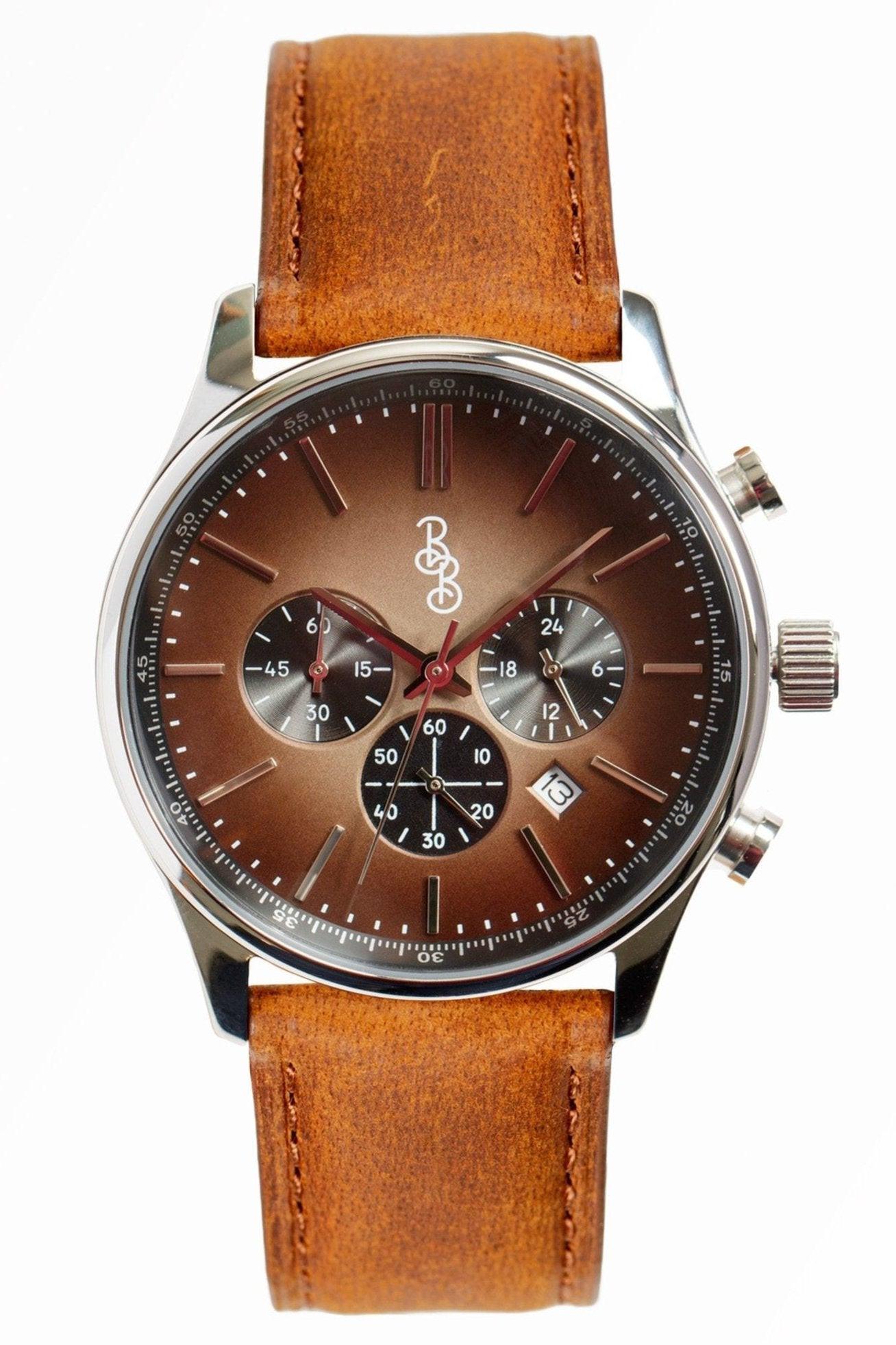 Brown Retro Chronograph - Keep Casting Fishing & Outdoors