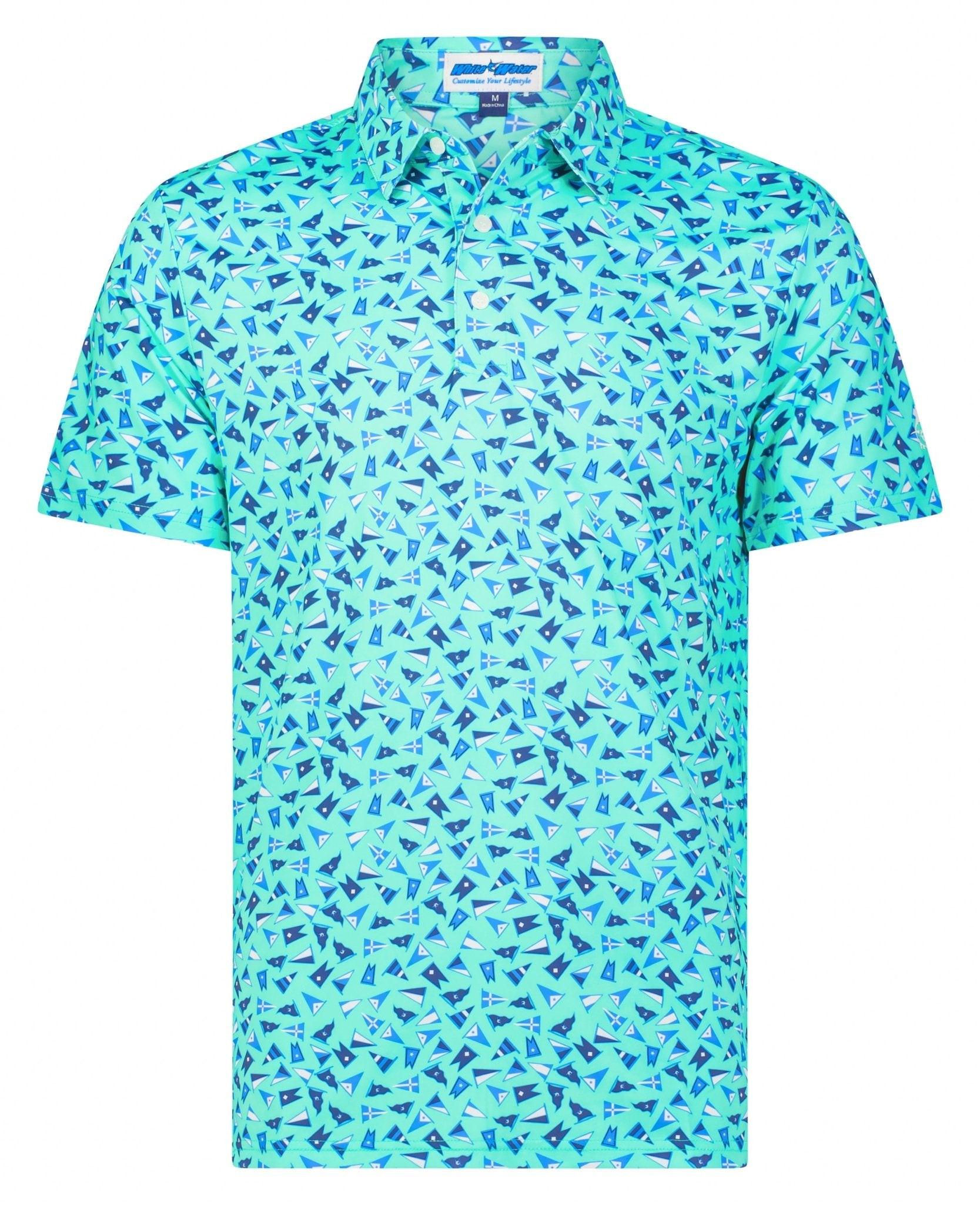 Burgee Print Polo - Keep Casting Fishing & Outdoors
